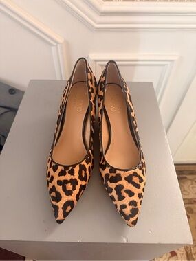 Franco Sarto Leopard Print Pointed Toe Women’s Flats